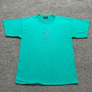 Ritz-Carlton‎ Amelia Island Logo Mens T-shirt Teal Short Sleeve Chest Size 40"